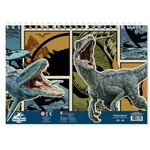Jurassic World kreativna bojanka s naljepnicama i šablonama u više varijanti