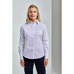 WOMENS LONG SLEEVE POPLIN BLOUSE - Black,S