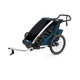 Thule Chariot Cross plava sportska dječja kolica i prikolica za bicikl za jedno dijete (4u1)