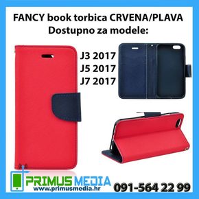 FANCY book torbica CRVENA za Samsung J3/J5/J7 2017