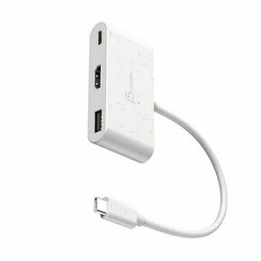 J5create JCA379EW - USB-C® to HDMI™ &amp; USB™ Type-A with Power Delivery