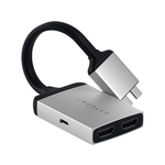 Satechi Type-C dual HDMI adapter, srebrni