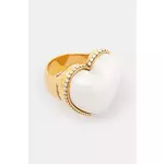 Srebrni prsten AMBUSH Large Pearl Heart Ring 12115243