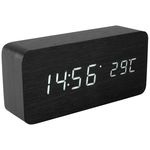 Home OC 04 Digitalni LED budilnik, crni