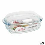 Duboka tava s poklopcem Quttin 63096 Staklo 32,8 x 19,7 x 13 cm (3L + 1,5L)