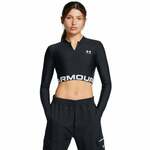 Under Armour Women‘s top HeatGear Rib 1/4 Zip LS Black M