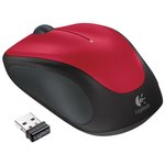 Logitech M235 bežični miš, laser, crni/crveni/sivi/srebrni