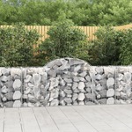 Gabionska košara s lukom 200x50x80/100 cm pocinčano željezo