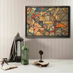 Drvena uokvirena slika, Patchwork XL