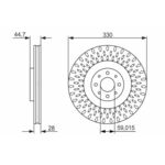 Kočni disk BOSCH 0 986 479 648