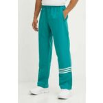 Donji dio trenirke adidas Originals boja: tirkizna, s aplikacijom, JF9159