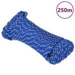 vidaXL Brodski konop plavi 3 mm 250 m od polipropilena