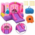 Happy Hop trampolin na napuhavanje s toboganom 300 x 225 x 175 cm PVC