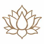 Zidni ukras u zlatnoj boji Wallity Lotus