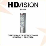 HDVISION TIPKOVNICA ZA KONTROLU PRISTUPA AC106