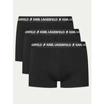KARL LAGERFELD Set od 3 para bokserica A1M47151 Crna