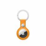 Apple AirTag Leather Key Ring California Poppy