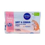 Nivea Baby Soft & Cream Cleanse & Care Wipes maramice 2x57 kom