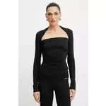 Bluza La Mania za žene, boja: crna, bez uzorka, SORREL