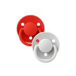 BIBS Colour dude (okrugle) - Candy Apple/Haze (vel.1)