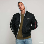 Jakna Alpha Industries MA-1 D-Tec SE Black / Grey XL