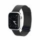 DuxDucis® Milanese Version Remen za Apple Watch 2/3/4/5/6/7/8/9/SE (42/44/45mm) Crni