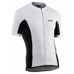 MAJICA NORTHWAVE FORCE FULL ZIP S/S SL WHITE