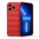 MM TPU IPHONE 14 PRO --HARD PROTECTION WAVES red