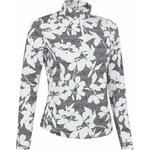Callaway Womens Textured Abstract Print Long Sleeve Top Caviar S Majica dugih rukava