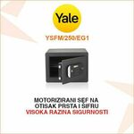 YALE MOTORIZIRANI SEF NA ŠIFRU I OTISAK PRSTA YSFM/250/EG1