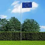 vidaXL Europska zastava 90 x 150 cm