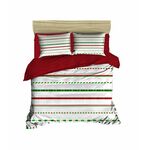 Posteljina Super King Quilt Cover Set (EU) (IT), crvenoZelenaBijela