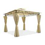 Ibiza vrtni paviljon 3x3 m krem Garden Point