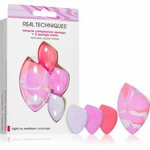 Real Techniques Berry Pop Miracle Complexion Sponge + 3 Sponge Minis spužvica za nanošenje šminke