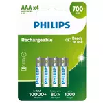 Philips R03B4A70/10 punjive baterije, aaa 700 mah 4kom.