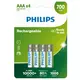 Philips R03B4A70/10 punjive baterije, aaa 700 mah 4kom.