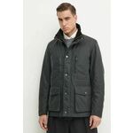 Jakna Barbour Falstone Wax Jacket za muškarce, boja: zelena, za prijelazno razdoblje, MWX2346