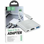 hoco. konverter USB type C to USB3.0/HDMI/PD, HB14 Easy use