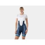 HLAČICE SANTINI TREK FACTORY RACING WOMEN'S CX TEAM REPLICA BIB SHORTS, DARK BLUE/RADIOACTIVE CORAL S