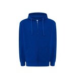 Duks s kapuljačom i zatvaračem, unisex, royal plava - 2XL