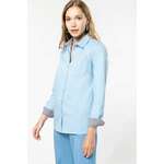 LADIES’ NEVADA LONG SLEEVE COTTON SHIRT - Angora,XS