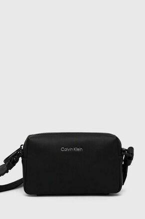 Calvin Klein Torba preko ramena 'MUST' crna / srebro