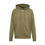 UNDER ARMOUR Sportska sweater majica tamno zelena / bijela