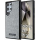 Karl Lagerfeld KLHCS24LHDSPRS Samsung Galaxy S24 Ultra hardcase Rhinestone Metal Logo silver