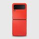 Kožna maskica za Samsung Galaxy Z Flip 3 Scarlet red