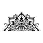 Metalna zidna dekoracija, Mandala-S-1