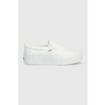 Tenisice Vans Classic Slip-On Stackform za žene, boja: bijela, VN0A7Q5RW001-WHITE