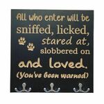 Vješalica - All who enter will be... - 30x30cm