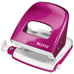 Bušač 2 rupe do 30 listova Wow Leitz 50082223 metalik rozi blister