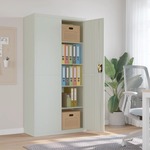 vidaXL Ormarić za spise svjetlosivi 90 x 40 x 180 cm čelični